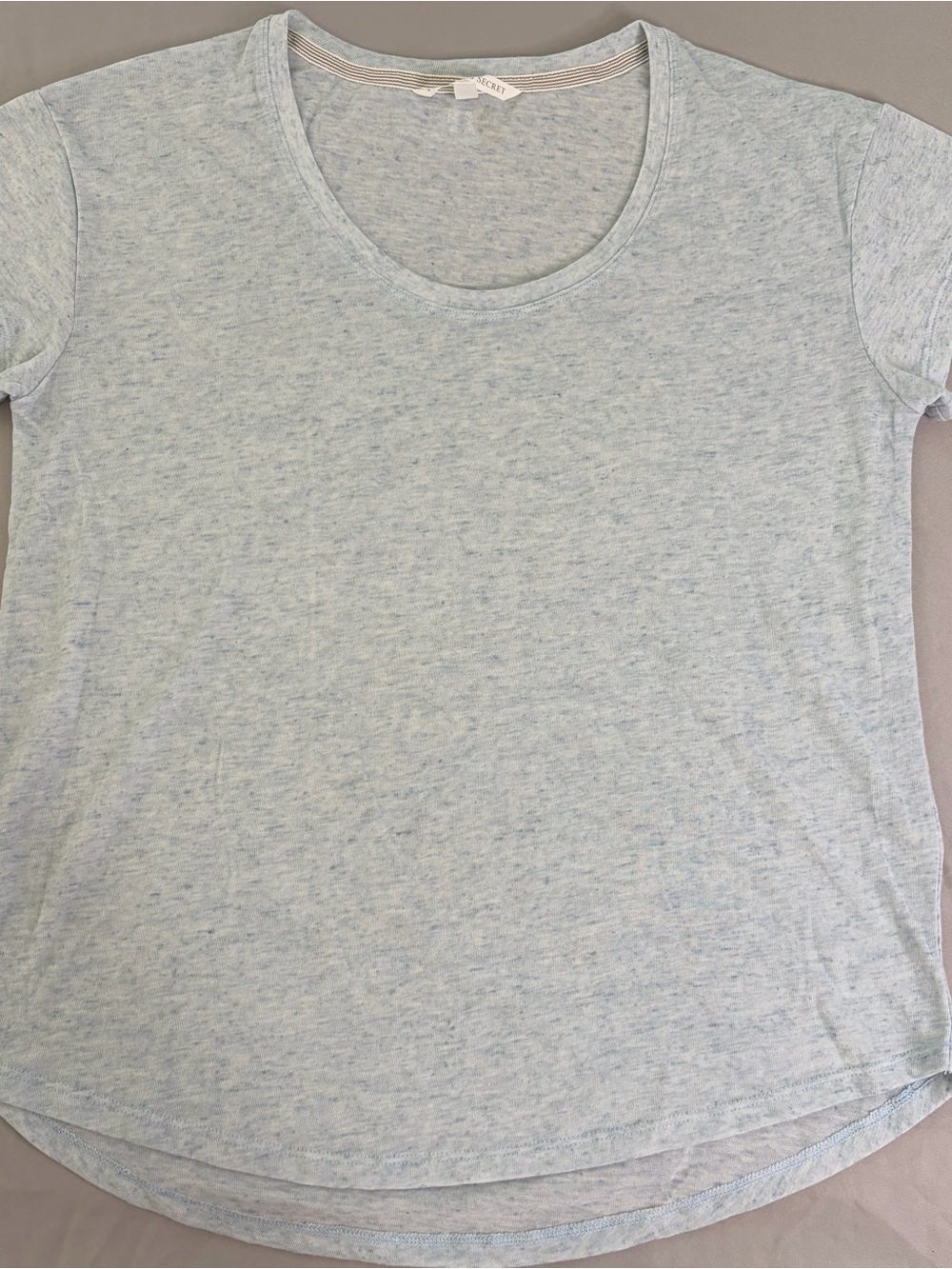 Victoria's Secret Light Blue Scoop Neck Short Sleeve Tee